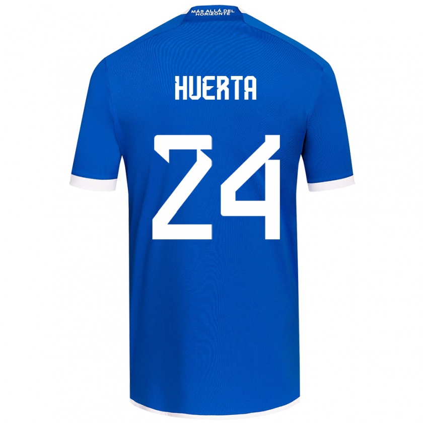 Kandiny Kinder Renato Huerta #24 Blau Weiss Heimtrikot Trikot 2024/25 T-Shirt