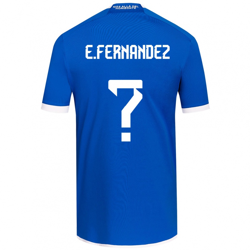 Kandiny Kinder Enzo Fernández #0 Blau Weiss Heimtrikot Trikot 2024/25 T-Shirt