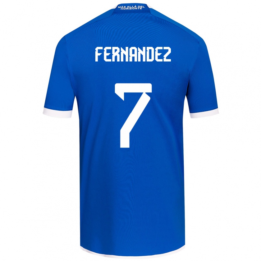 Kandiny Kinder Rebeca Fernández #7 Blau Weiss Heimtrikot Trikot 2024/25 T-Shirt