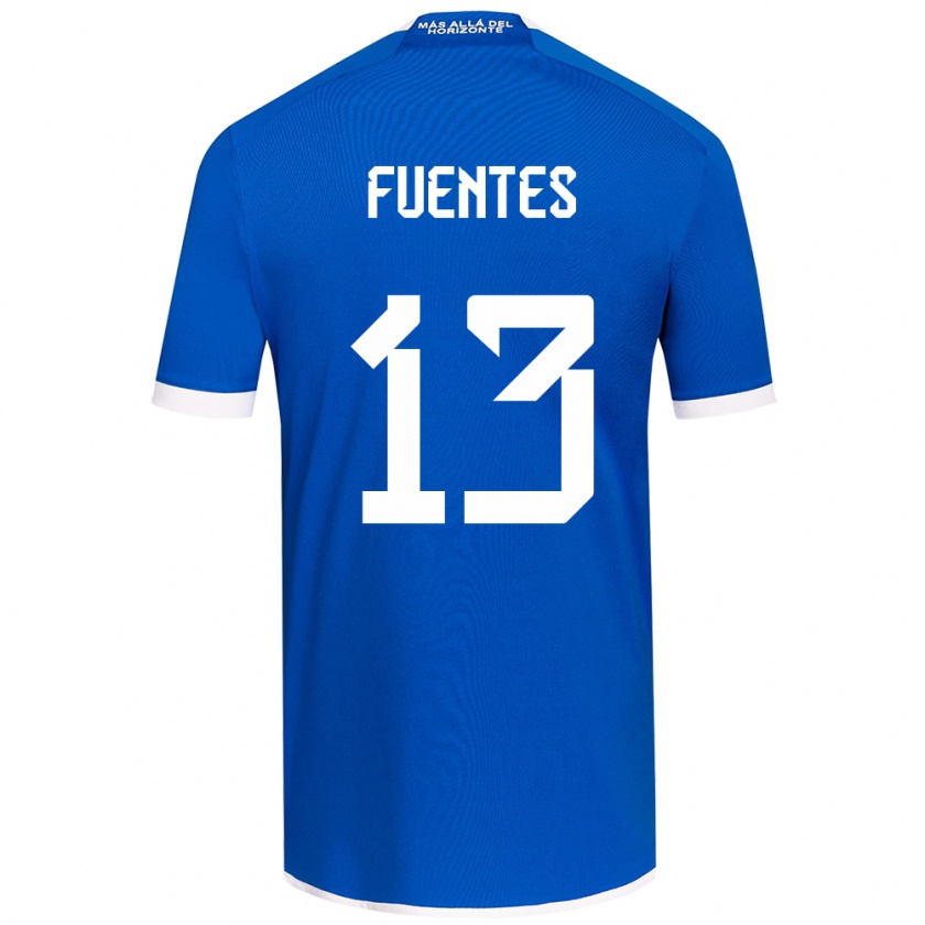 Kandiny Kinder Karen Fuentes #13 Blau Weiss Heimtrikot Trikot 2024/25 T-Shirt