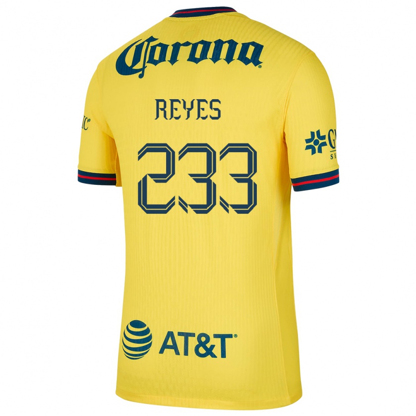 Kandiny Kinder Andrés Reyes #233 Gelb Blau Heimtrikot Trikot 2024/25 T-Shirt