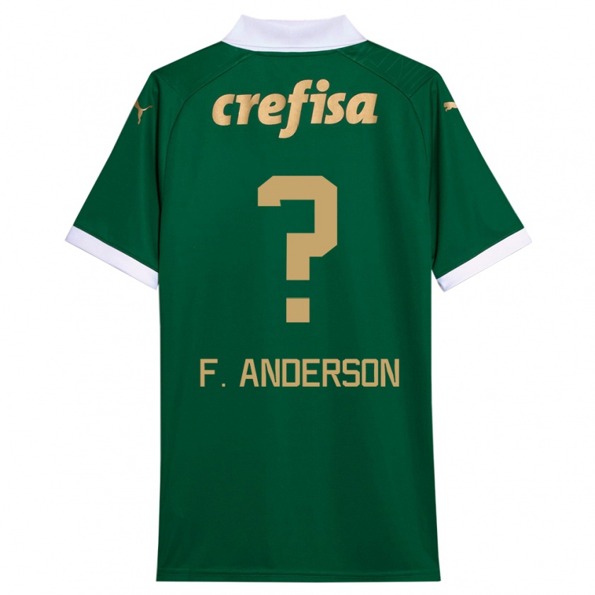 Kandiny Kinder Felipe Anderson #0 Grün Weiß Heimtrikot Trikot 2024/25 T-Shirt