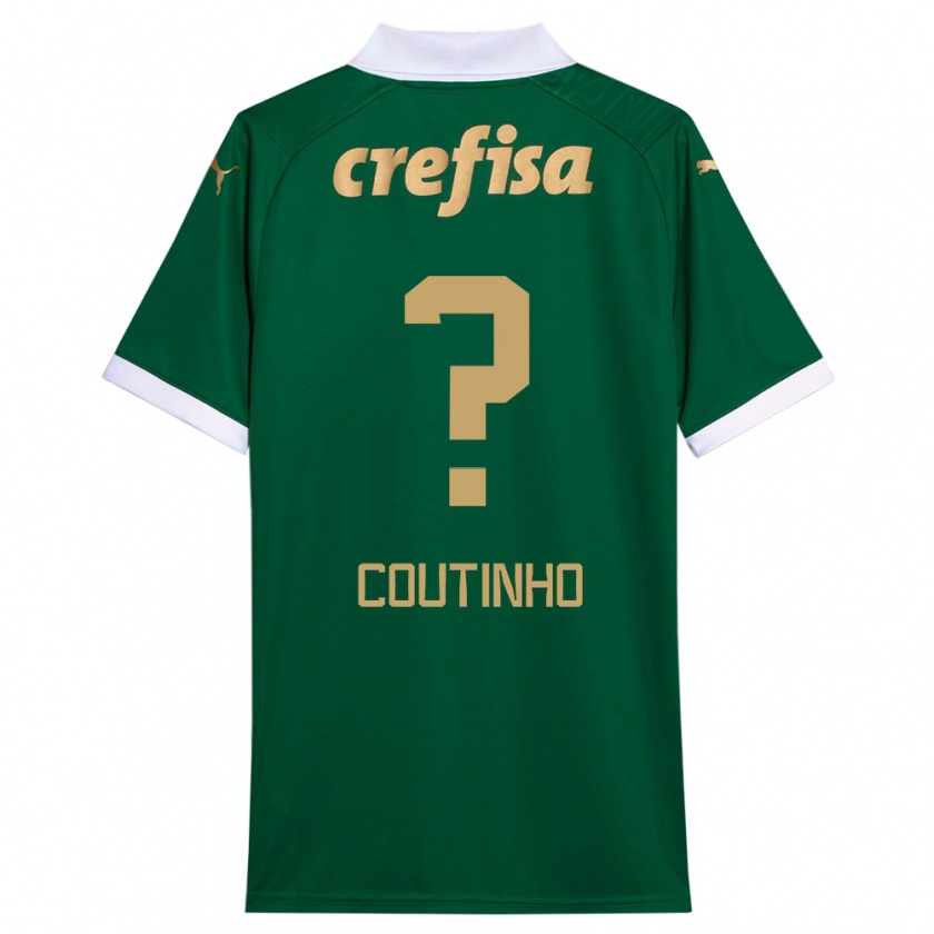 Kandiny Kinder Rafael Coutinho #0 Grün Weiß Heimtrikot Trikot 2024/25 T-Shirt