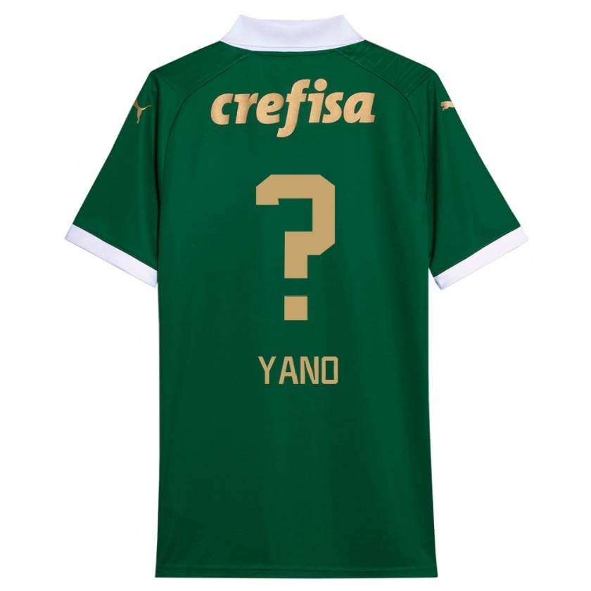 Kandiny Kinder Luiz Yano #0 Grün Weiß Heimtrikot Trikot 2024/25 T-Shirt