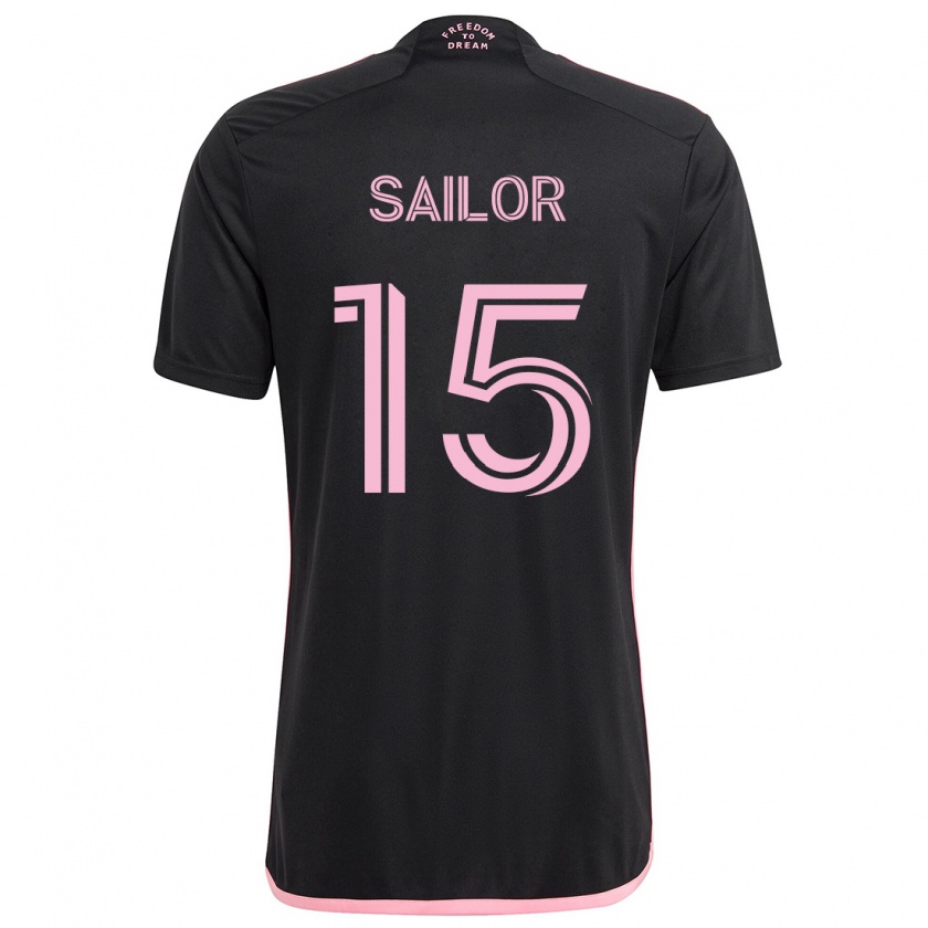 Kandiny Kinder Ryan Sailor #15 Schwarz Auswärtstrikot Trikot 2024/25 T-Shirt