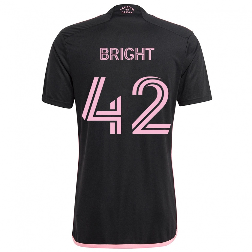 Kandiny Kinder Yannick Bright #42 Schwarz Auswärtstrikot Trikot 2024/25 T-Shirt