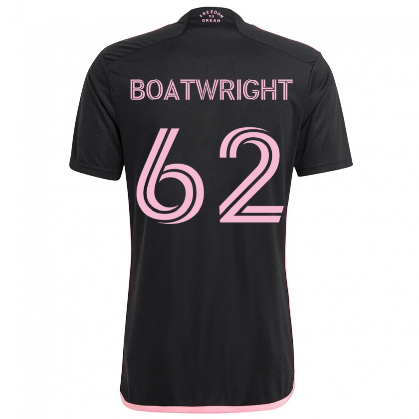 Kandiny Kinder Israel Boatwright #62 Schwarz Auswärtstrikot Trikot 2024/25 T-Shirt