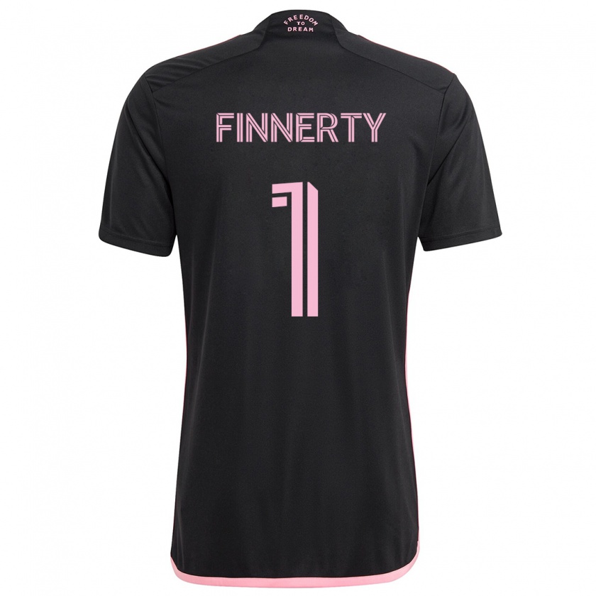 Kandiny Kinder Owen Finnerty #1 Schwarz Auswärtstrikot Trikot 2024/25 T-Shirt