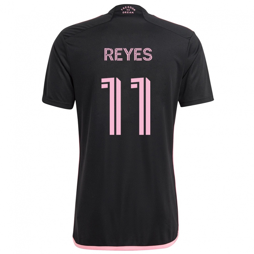 Kandiny Kinder Dairon Reyes #11 Schwarz Auswärtstrikot Trikot 2024/25 T-Shirt