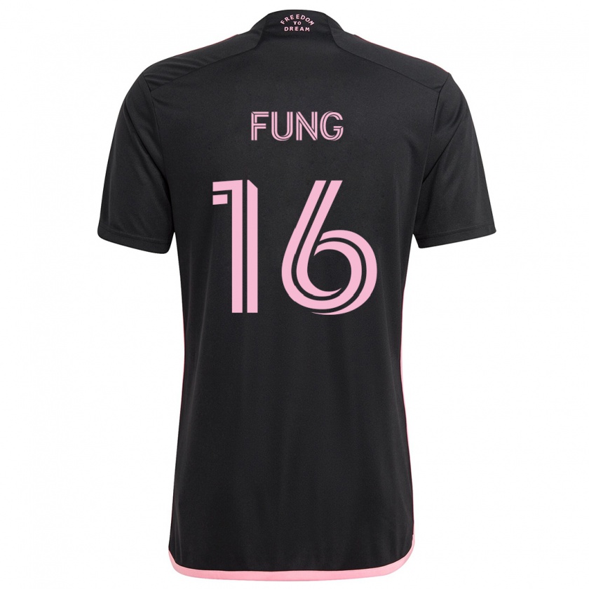 Kandiny Kinder Victor Fung #16 Schwarz Auswärtstrikot Trikot 2024/25 T-Shirt