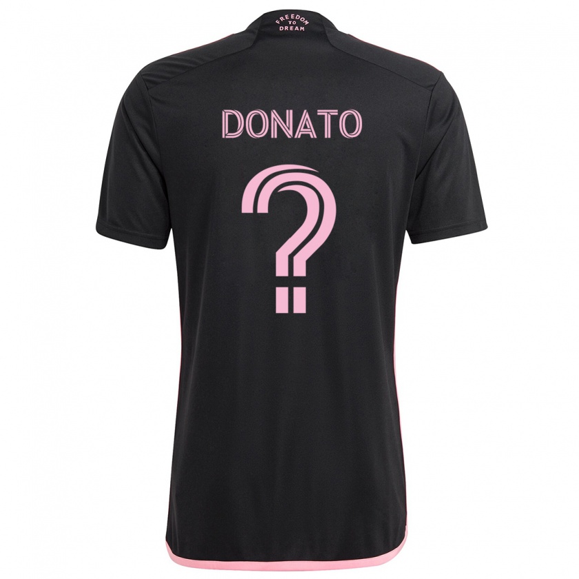 Kandiny Kinder Benjamin Donato #0 Schwarz Auswärtstrikot Trikot 2024/25 T-Shirt