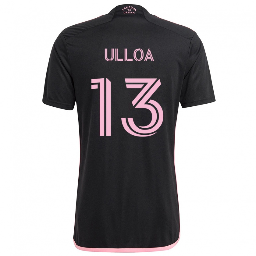 Kandiny Kinder Víctor Ulloa #13 Schwarz Auswärtstrikot Trikot 2024/25 T-Shirt