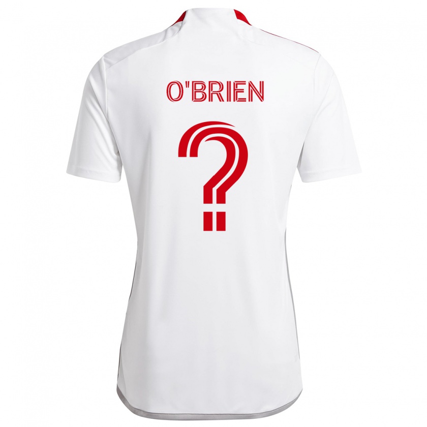 Kandiny Kinder Alexander O'brien #0 Weiß Rot Auswärtstrikot Trikot 2024/25 T-Shirt