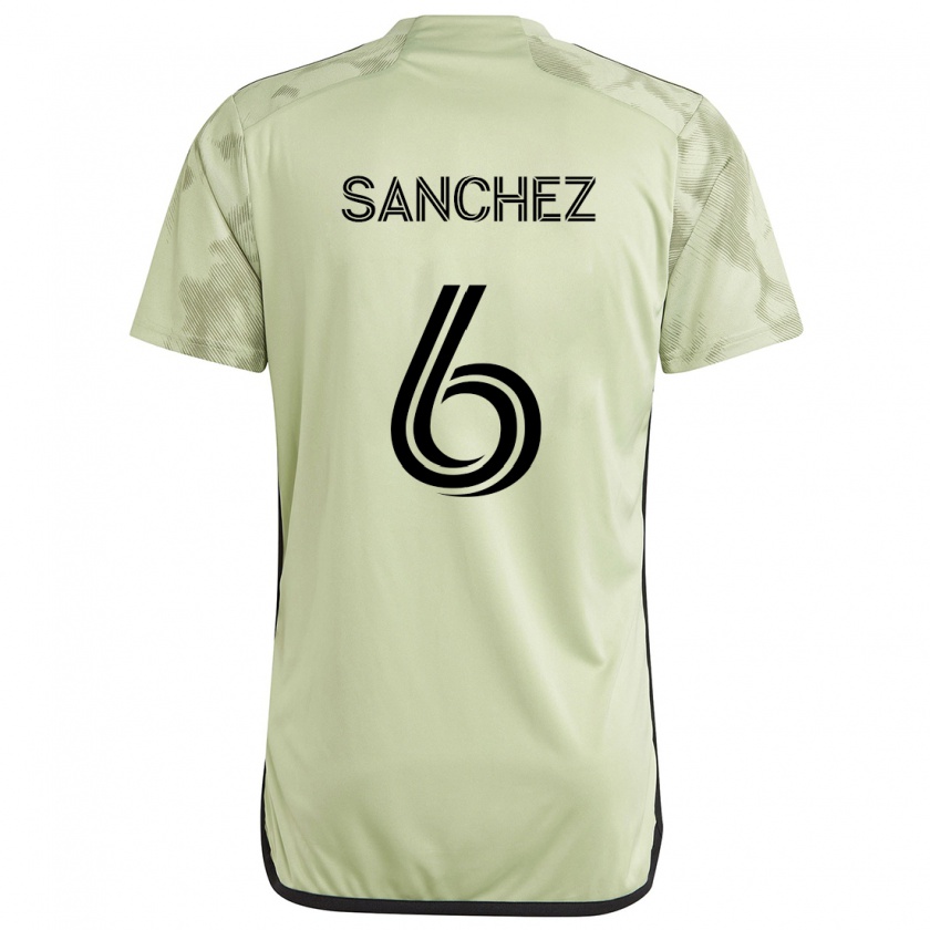 Kandiny Kinder Ilie Sánchez #6 Hellgrün Auswärtstrikot Trikot 2024/25 T-Shirt