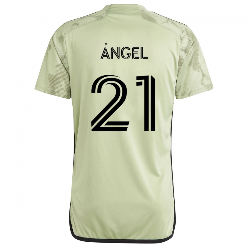 Kandiny Kinder Tomás Ángel #21 Hellgrün Auswärtstrikot Trikot 2024/25 T-Shirt