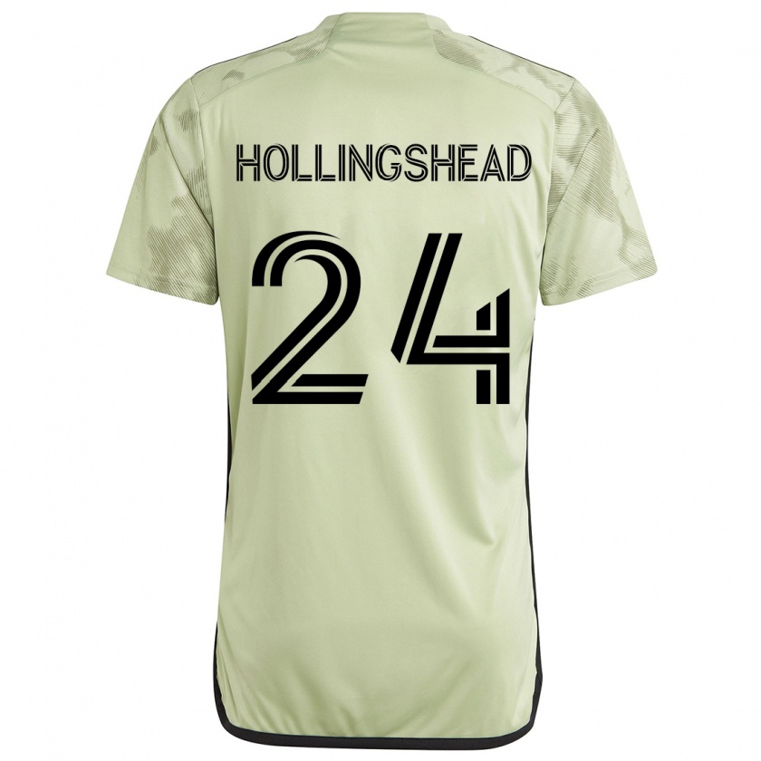 Kandiny Kinder Ryan Hollingshead #24 Hellgrün Auswärtstrikot Trikot 2024/25 T-Shirt