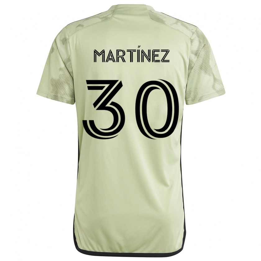 Kandiny Kinder David Martínez #30 Hellgrün Auswärtstrikot Trikot 2024/25 T-Shirt