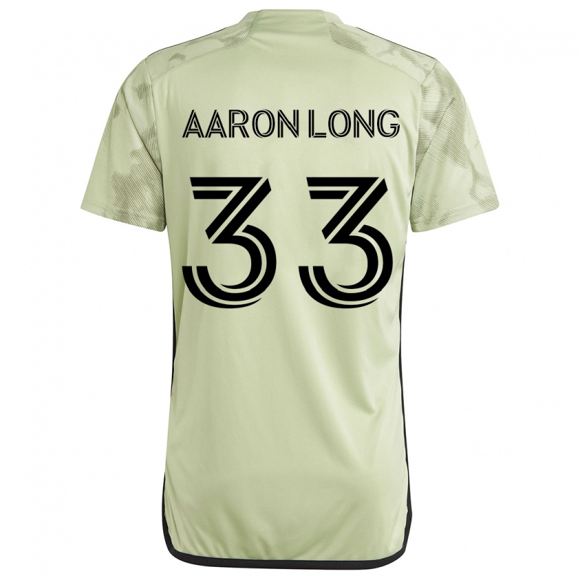 Kandiny Kinder Aaron Long #33 Hellgrün Auswärtstrikot Trikot 2024/25 T-Shirt