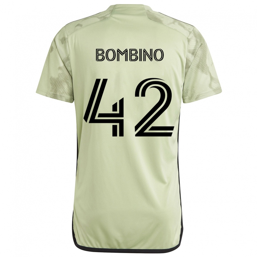 Kandiny Kinder Luca Bombino #42 Hellgrün Auswärtstrikot Trikot 2024/25 T-Shirt