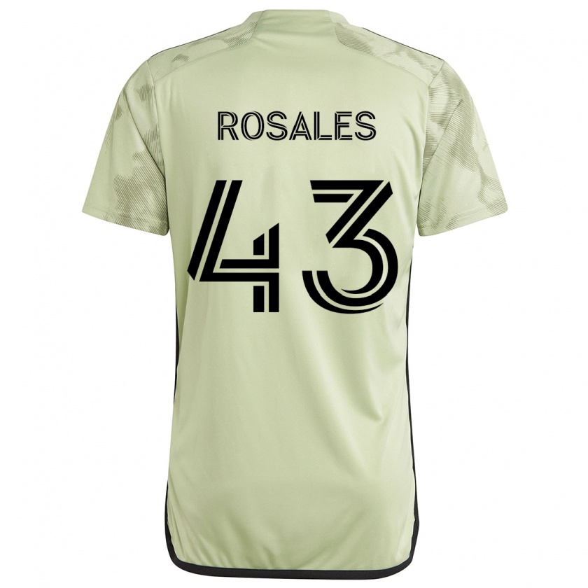 Kandiny Kinder Diego Rosales #43 Hellgrün Auswärtstrikot Trikot 2024/25 T-Shirt