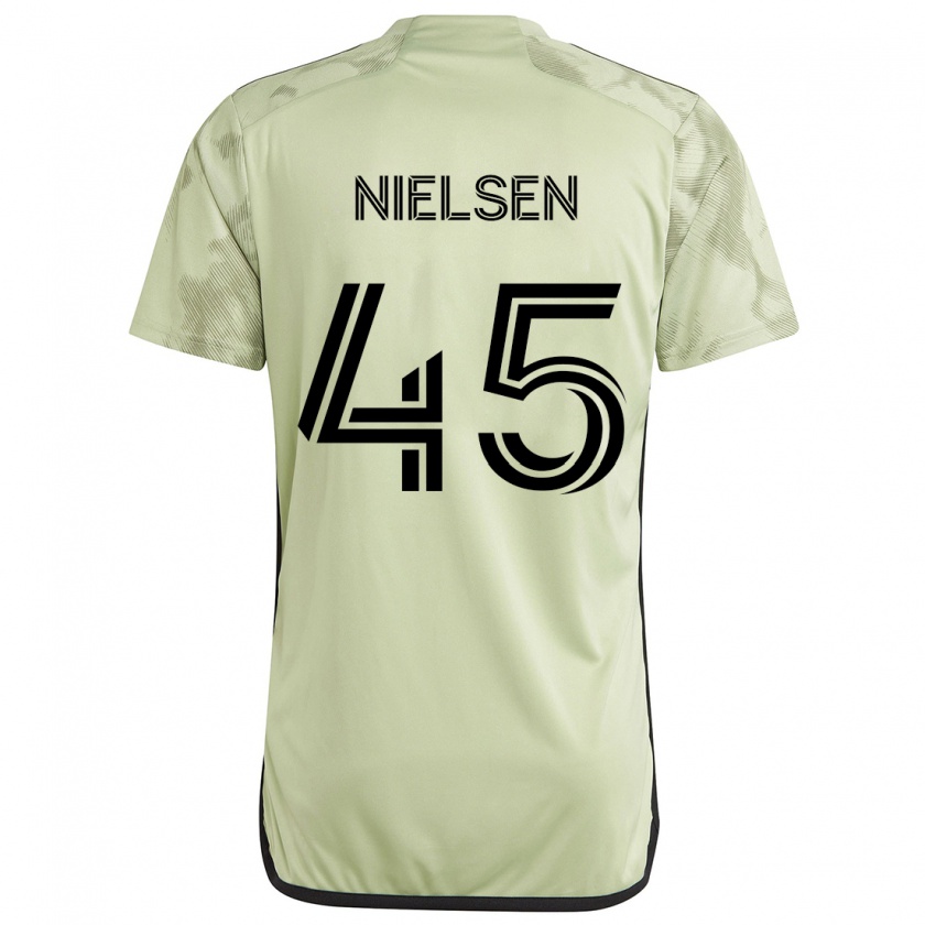 Kandiny Kinder Kenny Nielsen #45 Hellgrün Auswärtstrikot Trikot 2024/25 T-Shirt