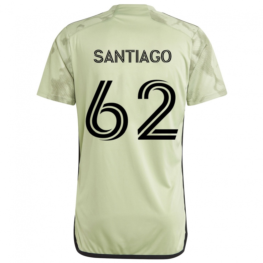 Kandiny Kinder Joshua Santiago #62 Hellgrün Auswärtstrikot Trikot 2024/25 T-Shirt