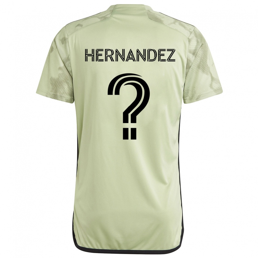 Kandiny Kinder Javier Hernandez #0 Hellgrün Auswärtstrikot Trikot 2024/25 T-Shirt