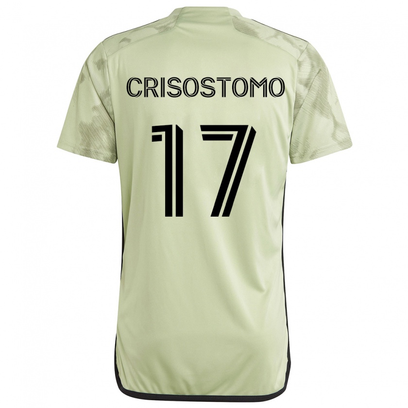 Kandiny Kinder Danny Crisostomo #17 Hellgrün Auswärtstrikot Trikot 2024/25 T-Shirt