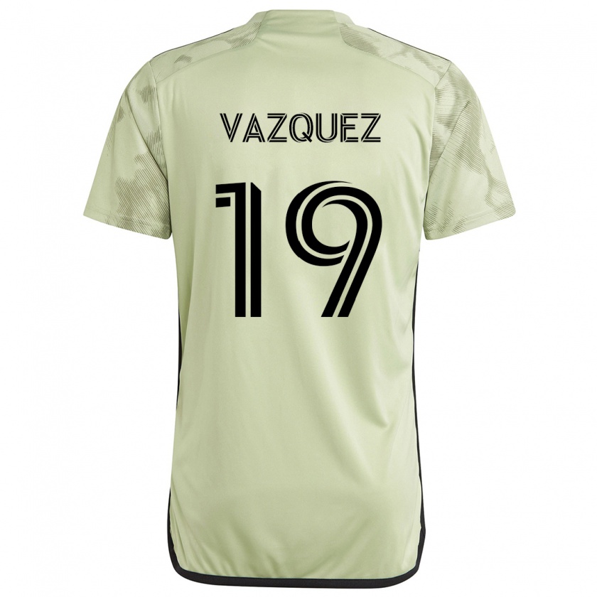 Kandiny Kinder Favian Vazquez #19 Hellgrün Auswärtstrikot Trikot 2024/25 T-Shirt