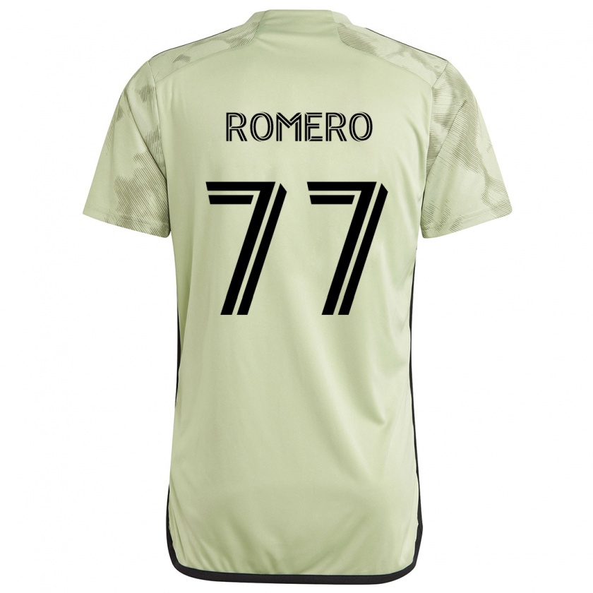 Kandiny Kinder Alexander Romero #77 Hellgrün Auswärtstrikot Trikot 2024/25 T-Shirt