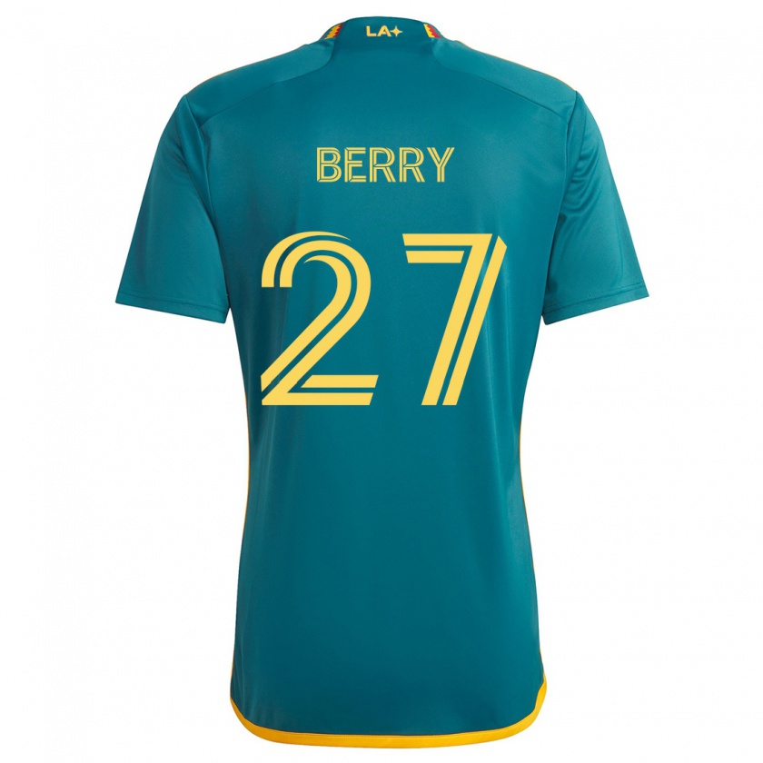 Kandiny Kinder Miguel Berry #27 Grün Gelb Auswärtstrikot Trikot 2024/25 T-Shirt