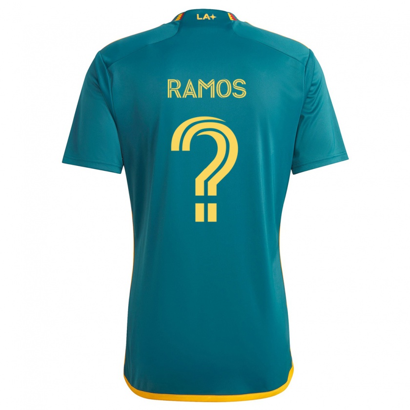 Kandiny Kinder Rubén Ramos #0 Grün Gelb Auswärtstrikot Trikot 2024/25 T-Shirt