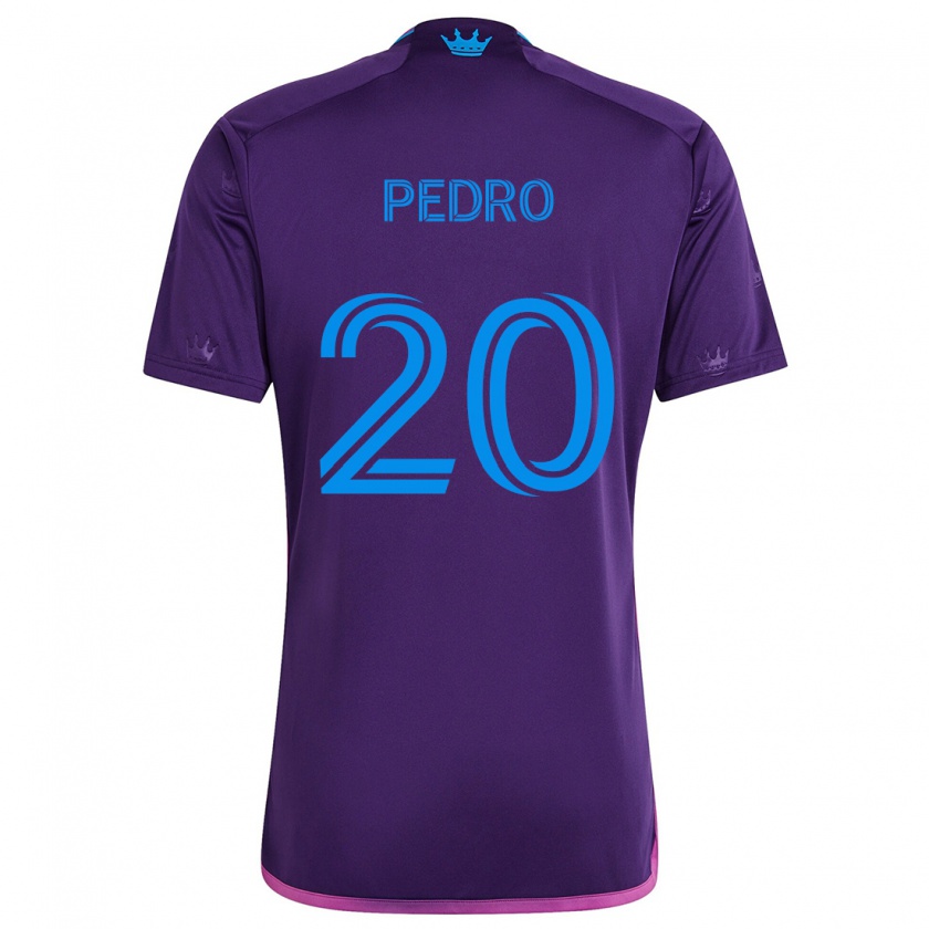 Kandiny Kinder João Pedro #20 Lila-Blau Auswärtstrikot Trikot 2024/25 T-Shirt