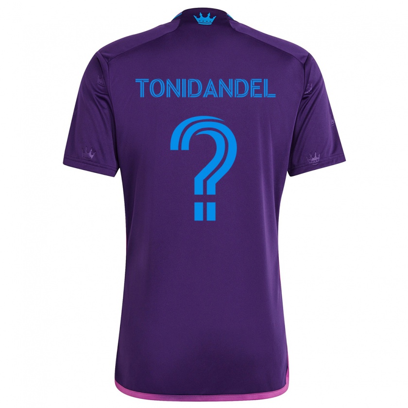 Kandiny Kinder Oscar Tonidandel #0 Lila-Blau Auswärtstrikot Trikot 2024/25 T-Shirt