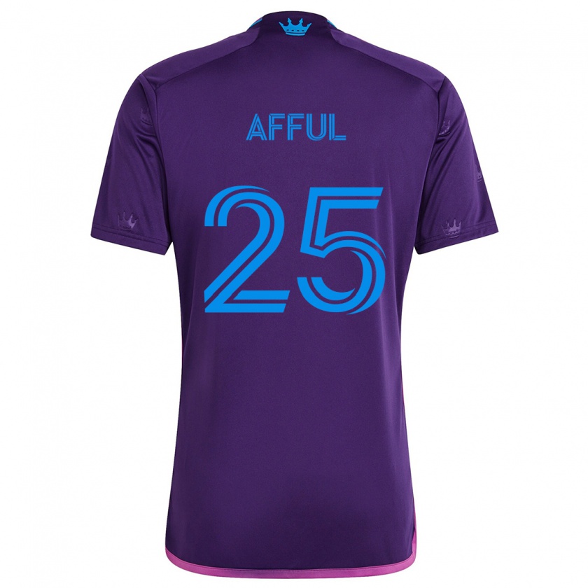 Kandiny Kinder Harrison Afful #25 Lila-Blau Auswärtstrikot Trikot 2024/25 T-Shirt