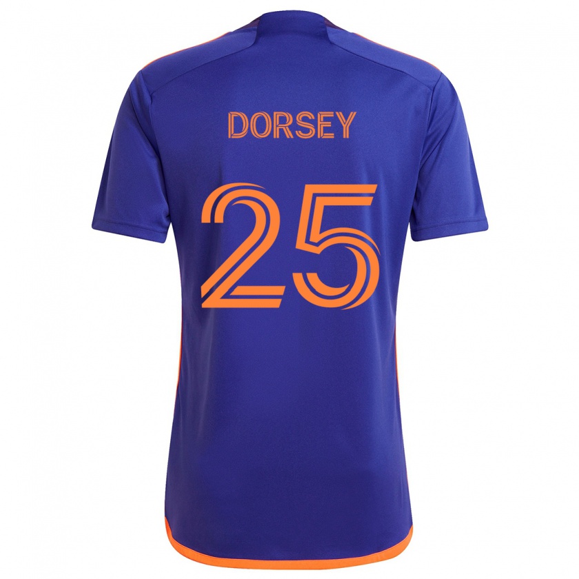 Kandiny Kinder Griffin Dorsey #25 Lila Orange Auswärtstrikot Trikot 2024/25 T-Shirt