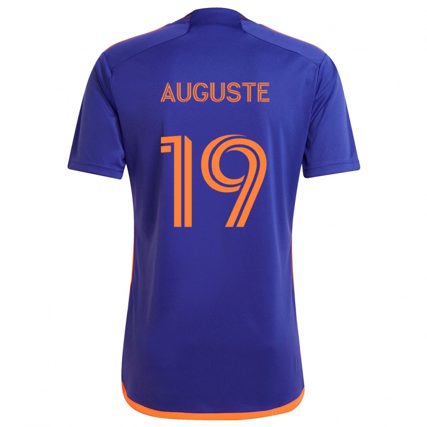 Kandiny Kinder Charles Auguste #19 Lila Orange Auswärtstrikot Trikot 2024/25 T-Shirt