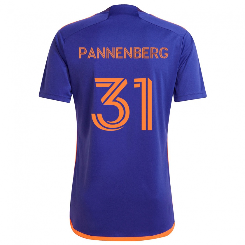 Kandiny Kinder Andrew Pannenberg #31 Lila Orange Auswärtstrikot Trikot 2024/25 T-Shirt