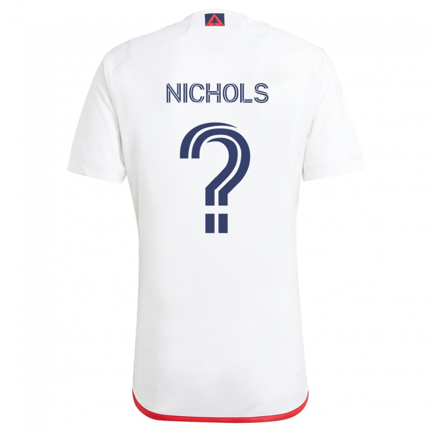 Kandiny Kinder Robert Nichols #0 Weiß Rot Auswärtstrikot Trikot 2024/25 T-Shirt