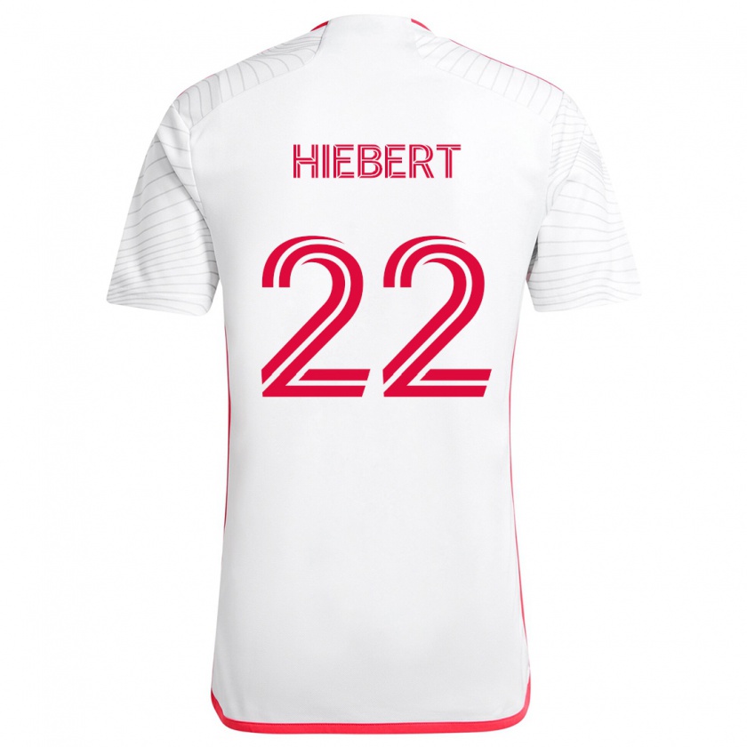 Kandiny Kinder Kyle Hiebert #22 Weiß Rot Auswärtstrikot Trikot 2024/25 T-Shirt