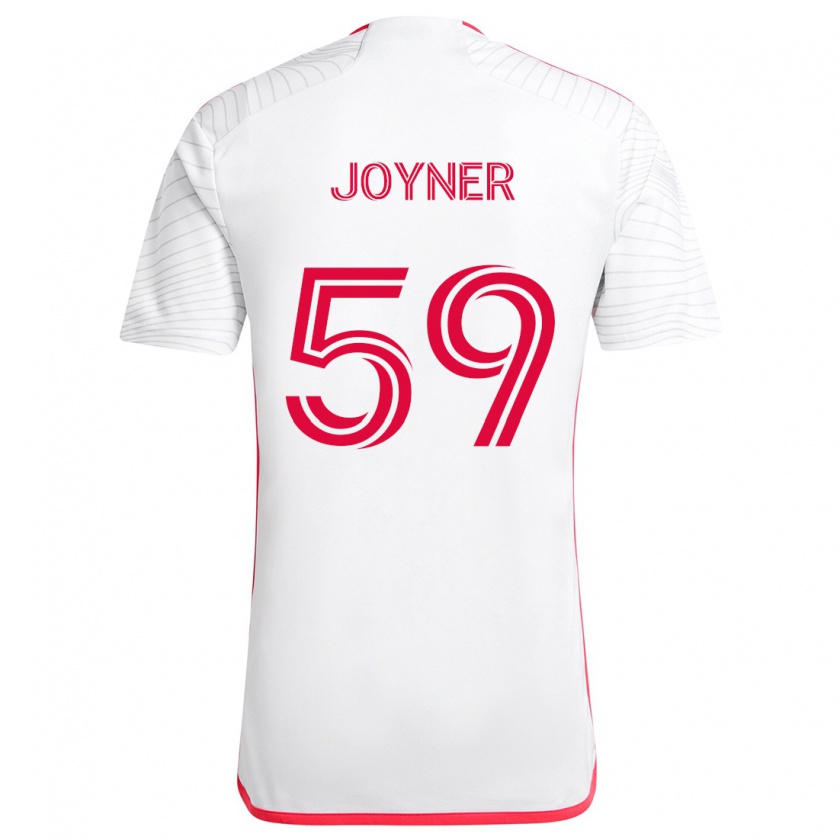 Kandiny Kinder Mykhi Joyner #59 Weiß Rot Auswärtstrikot Trikot 2024/25 T-Shirt