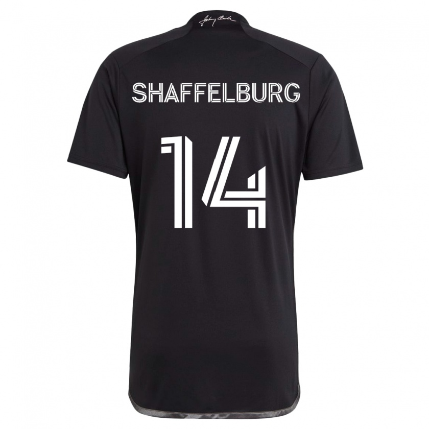 Kandiny Kinder Jacob Shaffelburg #14 Schwarz Auswärtstrikot Trikot 2024/25 T-Shirt