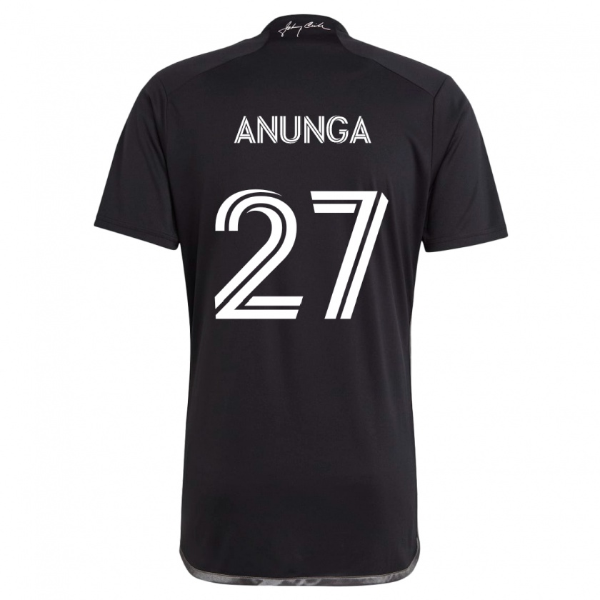 Kandiny Kinder Tah Anunga #27 Schwarz Auswärtstrikot Trikot 2024/25 T-Shirt