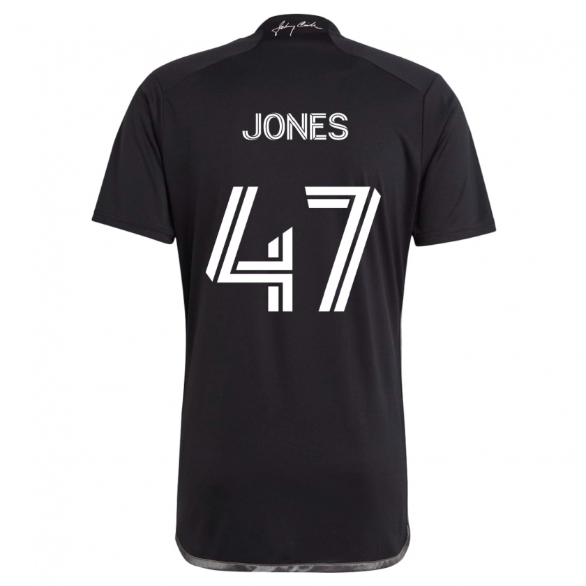 Kandiny Kinder Isaiah Jones #47 Schwarz Auswärtstrikot Trikot 2024/25 T-Shirt