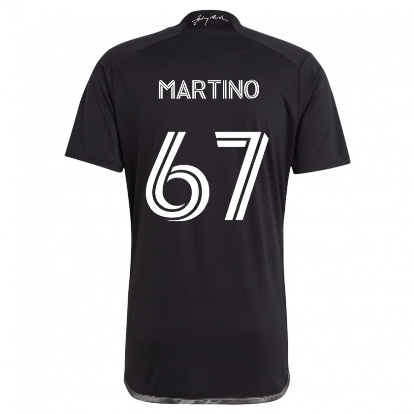 Kandiny Kinder Ben Martino #67 Schwarz Auswärtstrikot Trikot 2024/25 T-Shirt