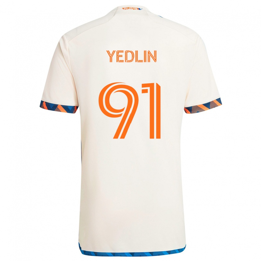 Kandiny Kinder Deandre Yedlin #91 Weiß Orange Auswärtstrikot Trikot 2024/25 T-Shirt