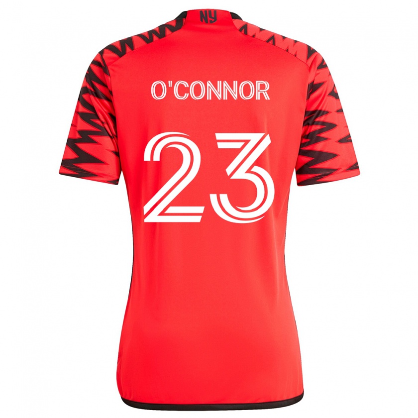 Kandiny Kinder Aidan O'connor #23 Rot Schwarz Weiß Auswärtstrikot Trikot 2024/25 T-Shirt