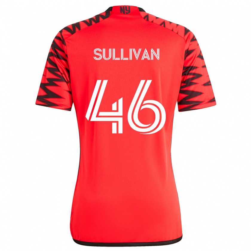 Kandiny Kinder Dylan Sullivan #46 Rot Schwarz Weiß Auswärtstrikot Trikot 2024/25 T-Shirt