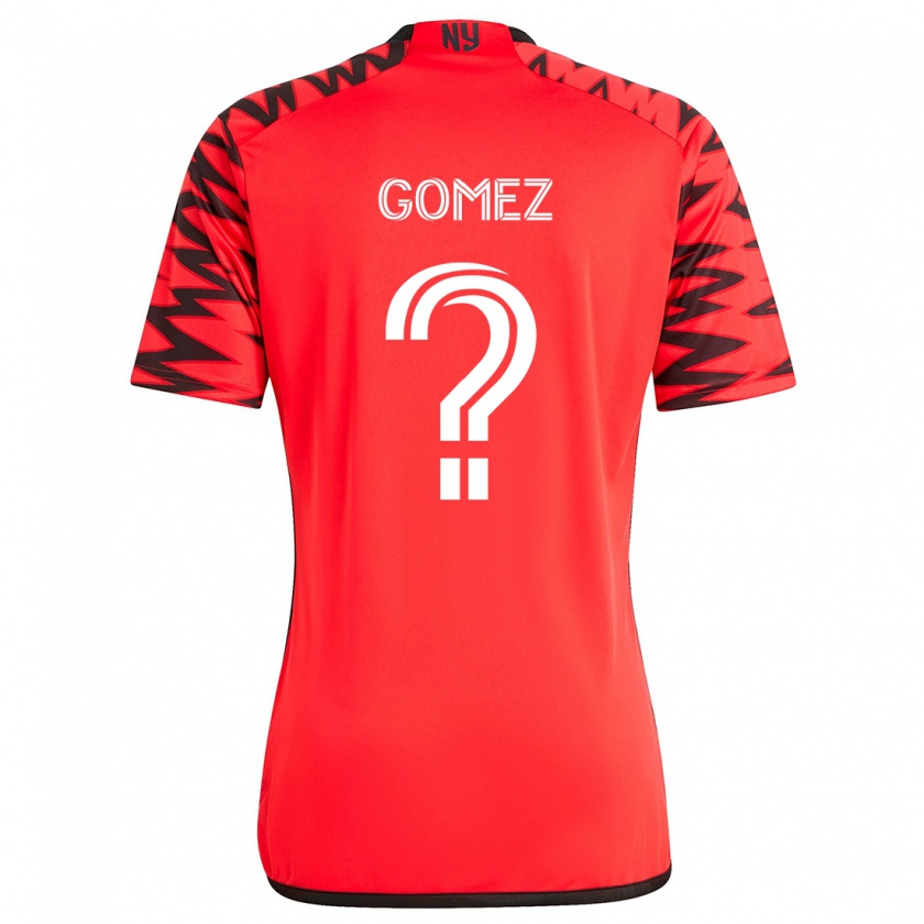 Kandiny Kinder Alex Gomez #0 Rot Schwarz Weiß Auswärtstrikot Trikot 2024/25 T-Shirt