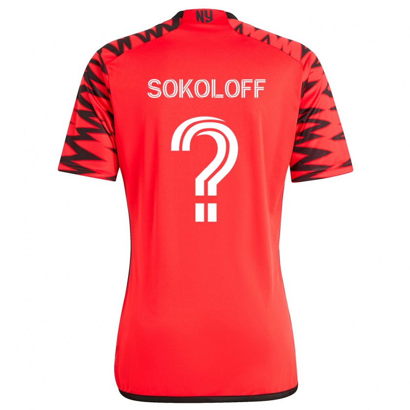 Kandiny Kinder Paul Sokoloff #0 Rot Schwarz Weiß Auswärtstrikot Trikot 2024/25 T-Shirt